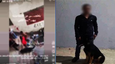 بلطجي الإسماعيلية وكلبه.. فيديو صادم يكشف ترويع المواطنين وضبط الجاني