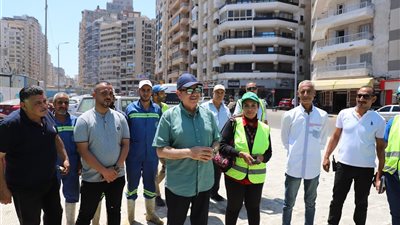 رئيس صرف الإسكندرية يتفقد أعمال منطقة المنتزه استعدادًا لموسم الشتاء