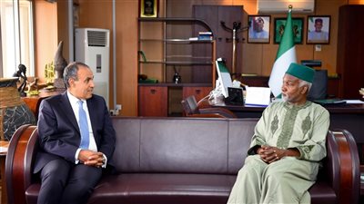 وزير الخارجية يبجث مع نظيره النيجيري سبل تعزيز العلاقات الثنائية