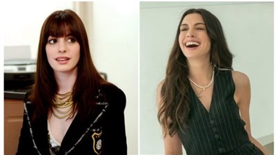 آن هاثاواي تروج للموسم الجديد من فيلم الموضة الشهير 