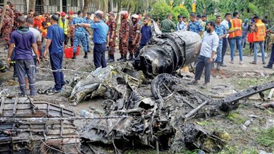 بنجلاديش.. كيف سقطت الطائرة العسكرية في قلب مدرسة وقتلت 25 طفلًا؟