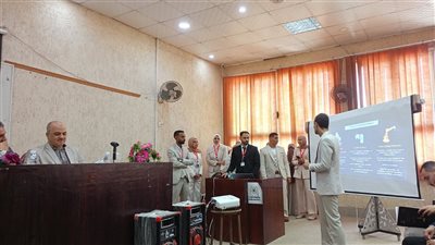 طلاب ميكاترونيكس بحلوان يبتكرون ذراع روبوتية ليزرية بتقنيات التحكم الذكي