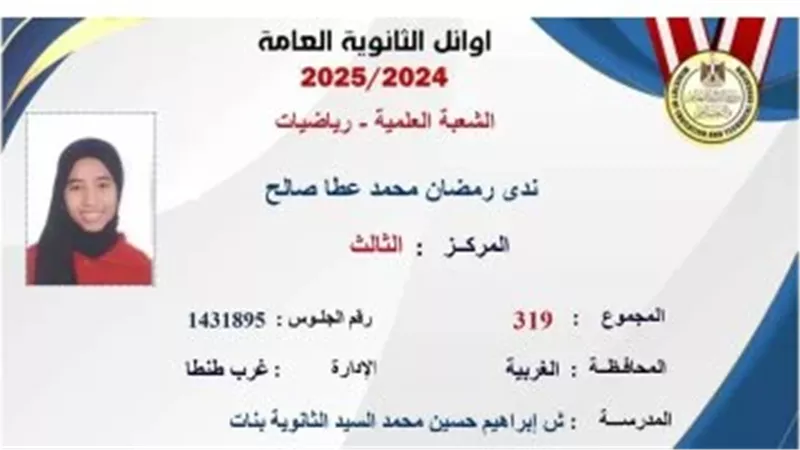 ندي رمضان محمد الثالثه