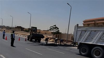 للحد من الحوادث.. إجراءات احترازية على المحور الرابط بين الأوتوستراد والكفراوي