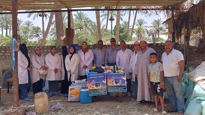 قدمت خدمات علاجية ووقائية.. قافلة بيطرية شاملة في أبو حجر بالسويس 