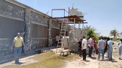 حملات مكثفة لمجابهة المخالفات والتعديات على شبكات المياه بمحافظة بنى سويف