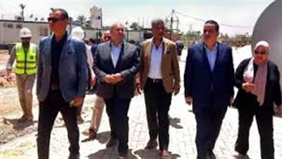 رئيس جهاز المشروعات المياه والصرف يتفقد تشغيل وصيانة محطة معالجة الجبل الأصفر 