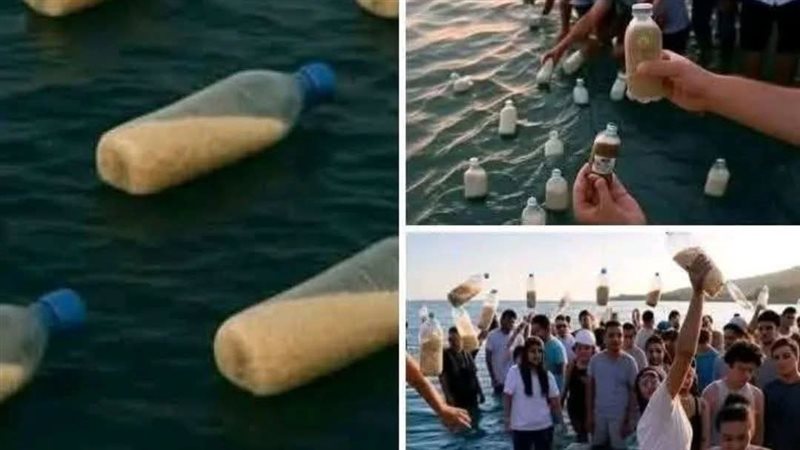 إلقاء القمح داخل