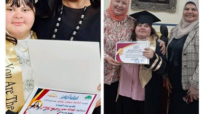 «جومانا سمير».. قصة نجاح فتاة متلازمة داون تتفوق بفن الزخرفة ببني سويف