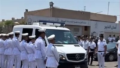 مديرا أمن القاهرة ومباحث العاصمة يتقدمان جنازة مدير أمن الوادي الجديد