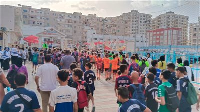 1000 مشارك في مسيرة مصر الرياضية بمحافظة الإسكندرية
