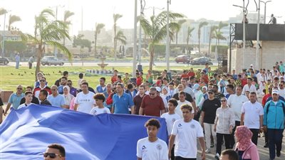 محافظ السويس يشارك في احتفال يوم الرياضة المصري بممشى أهل السويس