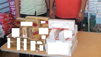 ضبط 500 علبة سجائر أجنبية مهربة مجهولة المصدر في حملة تموينية ببورسعيد 
