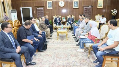 محافظ المنوفية يلتقى وفد معهد بحوث البترول المصري لتعزيز أطر التعاون المشترك