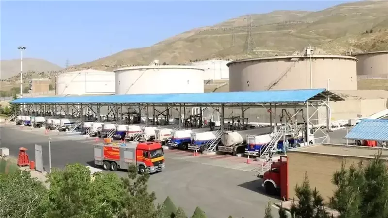 مستودع نفط بمدينة