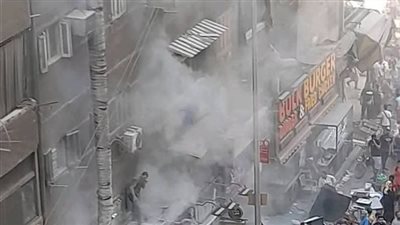 حريق مروع يلتهم «مطعم أسماك» فى سوق الطوابق بفيصل 