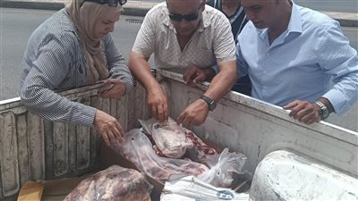 في حملة مكبرة بدمياط.. ضبط 180 كيلو لحوم ودواجن غير صالحة للاستهلاك
