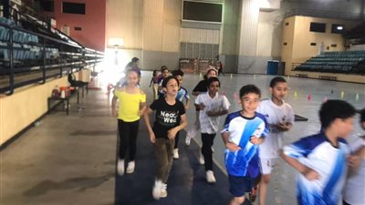 استمرار تدريبات المشروع القومي للموهبة الحركية بالسويس بالصالة المغطاة