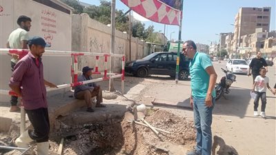 استمرار جهود قطاع المرافق بحي الأربعين لمعالجة الأعطال وتحسين الخدمات