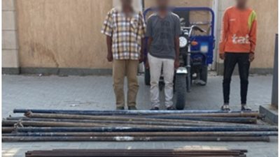 بعد سرقة حديد السقالات من مواقع تحت الإنشاء.. ضبط لصين وتاجر خردة بالقاهرة