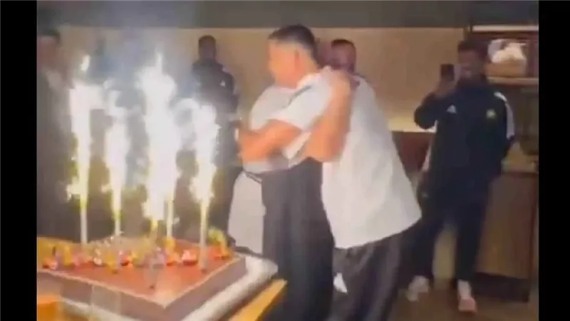 لحظة احتفال رونالدو