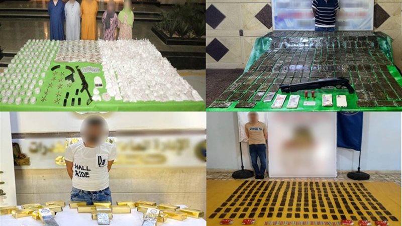 المواد المخدرة المضبوطة