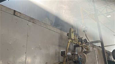 السيطرة على حريق مصنع بمدينة العبور في القليوبية دون خسائر بشرية