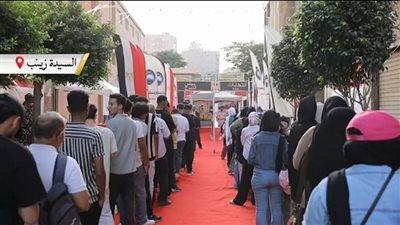 طوابير من الصباح.. السيدة زينب تشتعل بالحشود قبل فتح لجان انتخابات الشيوخ