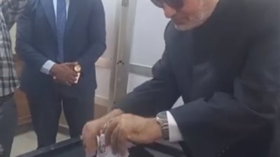 مفتي الجمهورية يُدلى بصوته في انتخابات مجلس الشيوخ 2025 بكفرالشيخ  