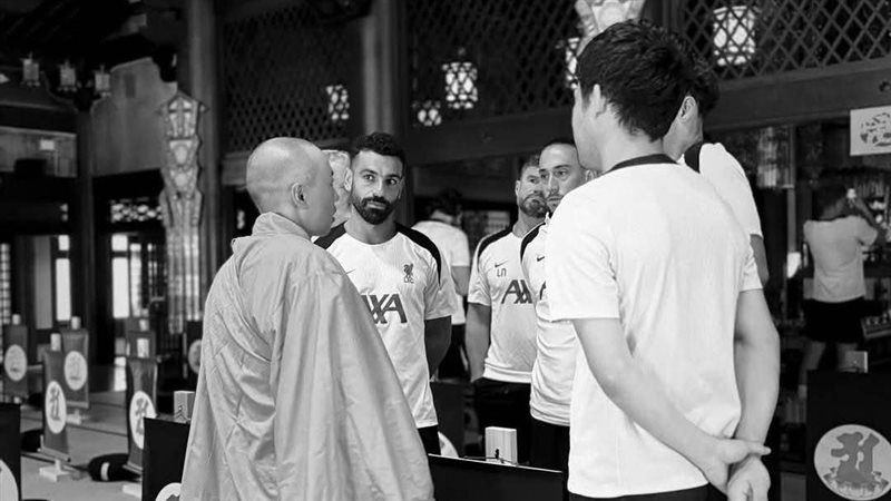 محمد صلاح من زيارته