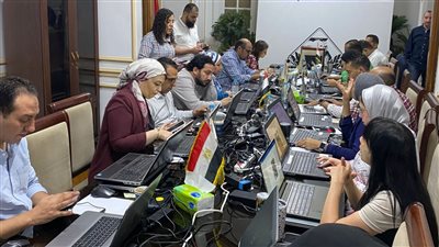 غرفة عمليات تنسيقية شباب الأحزاب والسياسيين تتابع انتخابات مجلس الشيوخ