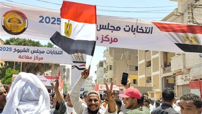 حزب مستقبل وطن بمغاغة يستعرض حشود المواطنين والإقبال الكثيف على الانتخابات