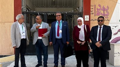 وفد عربي ودولي من المنظمة العربية لحقوق الإنسان يتفقد لجان الانتخابات بالسويس