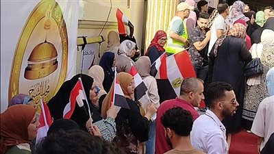 طوابير الناخبين تتصدر المشهد بلجنة الشهيد أحمد سعيد في انتخابات مجلس الشيوخ 