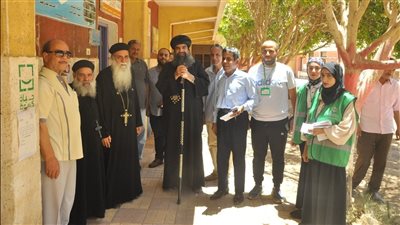 الأنبا بيسنتي أسقف أبنوب والفتح وأسيوط الجديدة يشارك بانتخابات الشيوخ