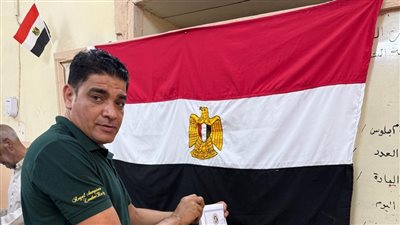 إبراهيم نور الدين يدلي بصوته في انتخابات الشيوخ.. ويؤكد: سعيد بوعي الشباب