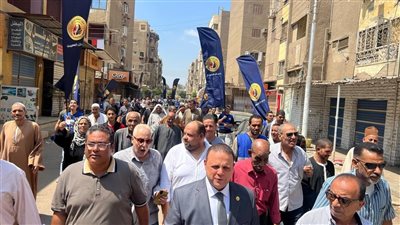 حماة وطن القليوبية يقود مسيرة حاشدة في القناطر الخيرية في آخر أيام الشيوخ