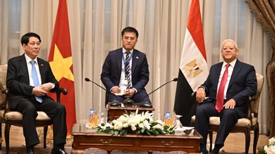 رئيس مجلس النواب يستقبل  رئيس جمهورية فيتنام الإشتراكية