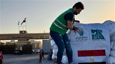 مصر الخير تطلق القافلة الـ11 بـ1200 طن مساعدات لغزة عبر معبر رفح
