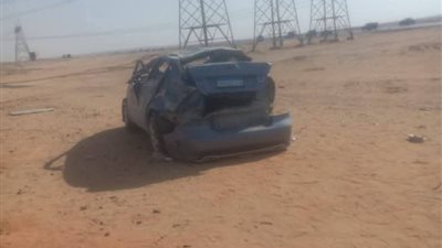 مصرع مهندس وإصابة 4 في تصادم مروع على طريق القاهرة– الفيوم الصحراوي