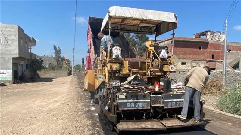 أثناء أعمال الرصف