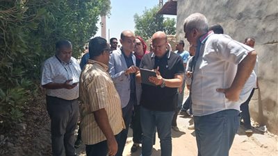 نائب محافظ الجيزة يتفقد قريتي العطف وطهما بمركز العياط