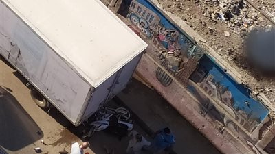 كارثة على طريق الصاغة.. إصابة شابين في تصادم جامبو بدراجة نارية بطنطا