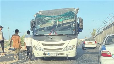إصابة 18 شخصا في حادث تصادم ميني باص عند مدخل طريق الشاحنات ببورسعيد