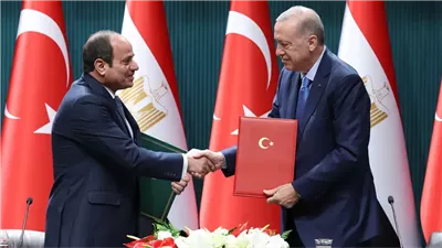 مصر وتركيا: نسعى للوصول لـ15 مليار دولار كحجم تبادل اقتصادي بين البلدين 
