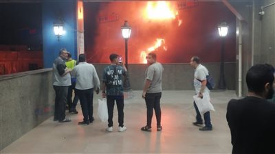 اندلاع حريق بجوار محطة شبرا الخيمة دون تأثر حركة القطارات بالخط الثاني للمترو