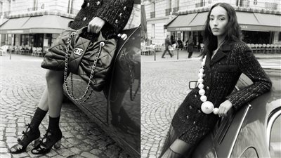 العارضة العالمية منى توجارد نجمة حملة شانيل لخريف وشتاء 2026