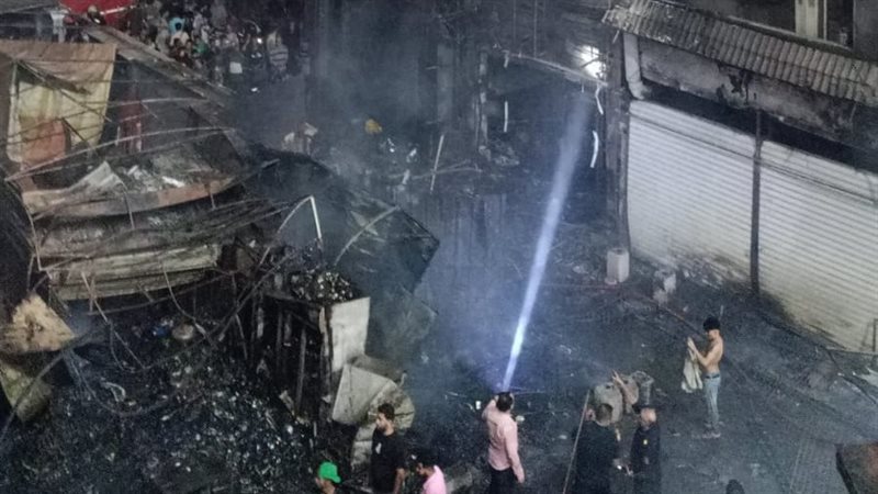 حريق شبرا الخيمة