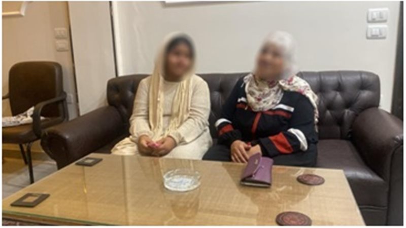 الطفلة بعد إعادتها