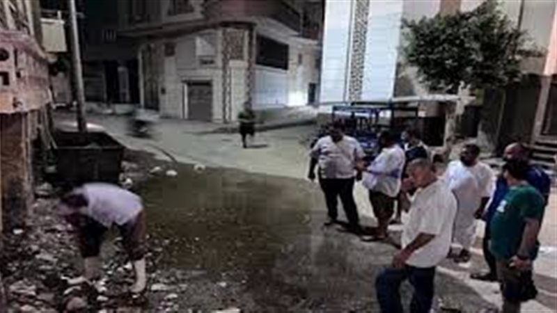 جانب من غرق الشوارع